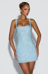Julissa Mini Dress - Glacier Blue