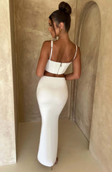 Corset Top Donna Avorio