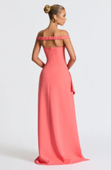 Abito Maxi Coral Pink