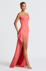 Abito Maxi Coral Pink