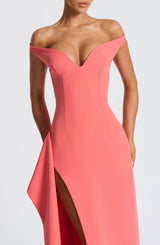 Abito Maxi Coral Pink