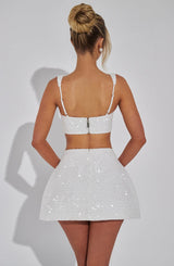 Gonna Minima Kiri in Avorio