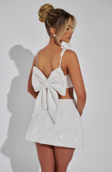 Gonna Minima Kiri in Avorio