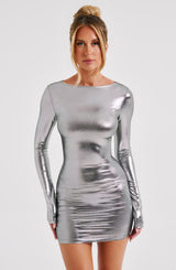 Abito Mini in Gunmetal