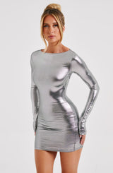 Abito Mini in Gunmetal