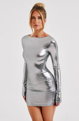 Abito Mini in Gunmetal