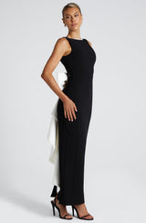 Abito Lana Midaxi Nero/Bianco