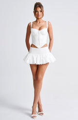 Gonna Skort in Avorio