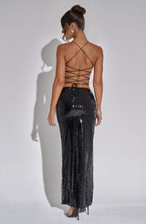 Gonna Maxi in Pizzo Nero