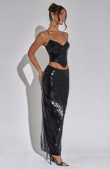 Gonna Maxi in Pizzo Nero
