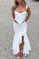 Gonna Maxi Avorio - Moda Esclusiva