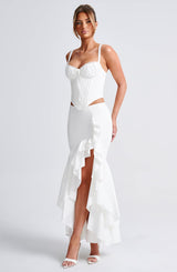 Gonna Maxi Avorio - Moda Esclusiva