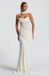 Liora Maxi Dress in Avorio