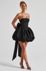 Abito Mini Lotus Nero