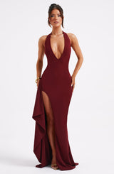 Abito Maxi Luella Rosso Burgundy