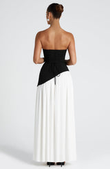 Abito Maxi Maliyah Nero/Bianco