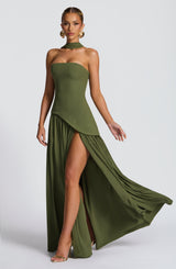 Essenza Maxi Dress - Khaki