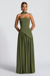 Essenza Maxi Dress - Khaki