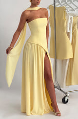Maliyah Maxi Dress Abito da sera in limone