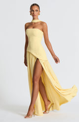 Maliyah Maxi Dress Abito da sera in limone