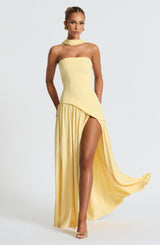 Maliyah Maxi Dress Abito da sera in limone