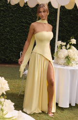 Maliyah Maxi Dress Abito da sera in limone