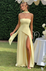 Maliyah Maxi Dress Abito da sera in limone