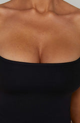 Top Marie Nero Moda Donna