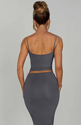 Top Marie Charcoal Donna