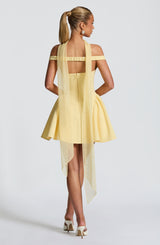 Marla Mini Dress - Lemon