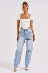 Corsetto Matilda Stampa Floreale Rosa