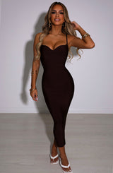 Abito Maxi in Maglina di Cioccolato