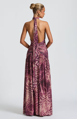 Abito Maxi Magenta Orchid