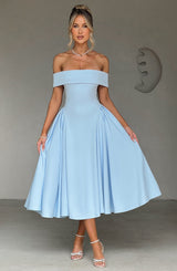 Abito Miranda Midi Blu