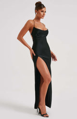 Abito Maxi Nero Donna