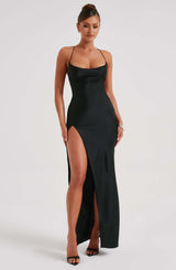 Abito Maxi Nero Donna