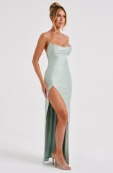 Abito Maxi Misha in Sage