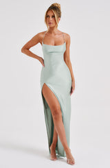 Abito Maxi Misha in Sage