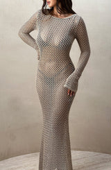 Abito Maxi Beige da Donna