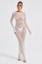 Abito Maxi Moana Bianco