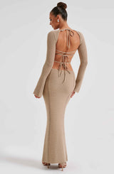 Abito Maxi Nadine Beige