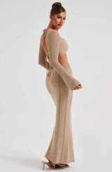 Abito Maxi Nadine Beige