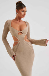 Abito Maxi Nadine Beige