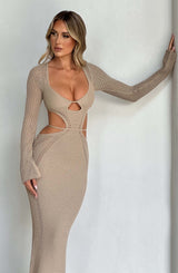 Abito Maxi Nadine Beige