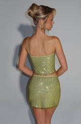 Nila Mini Skirt - Olive