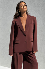 Giacca oversized marrone