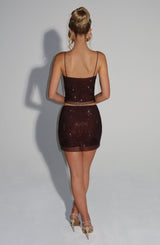 Nora Top - Plum Brown
