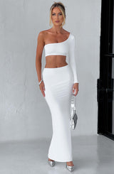 Top Nova Bianco Asimmetrico