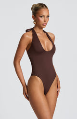 Bodysuit Odele Colore Plum Brown