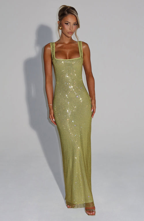 Abito Maxi Petra Verde Oliva